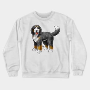 Dog - Bernadoodle - Tricolor Black and Tan Crewneck Sweatshirt